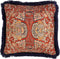 Dutch Decor JONA - Sierkussen met patroon 45x45 cm Insignia Blue - blauw - Inclusief binnenkussen