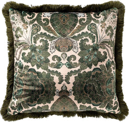 Dutch Decor JONI - Sierkussen 45x45 cm Olive Branch - groen - Inclusief binnenkussen