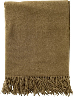 Dutch Decor - JOSE - Plaid 140x180 cm - lichtgewicht - natuurlijke look - Military Olive - groen