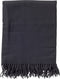 Dutch Decor - JOSE - Plaid 140x180 cm - lichtgewicht - natuurlijke look - Charcoal Gray - antraciet