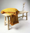 Dutch Decor - JUNE - Plaid 140x180 cm - deken van geweven katoen met franjes - Golden Glow - geel