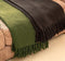 Dutch Decor - JUNE - Plaid 140x180 cm - deken van geweven katoen met franjes - Chive - groen