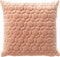Dutch Decor KAISA - Kussenhoes 45x45 cm - 3D - print - effen kleur - Pink Sand - roze - met rits - zonder binnenkussen