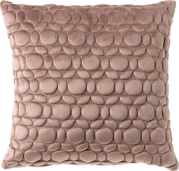 Dutch Decor KAISA - Kussenhoes 45x45 cm - 3D - print - effen kleur - Antler - roze - met rits - zonder binnenkussen