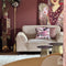 Dutch Decor KAISA - Kussenhoes 45x45 cm - 3D - print - effen kleur - Antler - roze - met rits - zonder binnenkussen