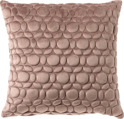 Dutch Decor KAISA - Sierkussen 45x45 cm - 3D - print - effen kleur - Antler - roze - Inclusief binnenkussen