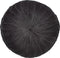 Dutch Decor - KAJA - Sierkussen rond velvet 40 cm - Charcoal Gray - antraciet