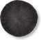 Dutch Decor - KAJA - Sierkussen rond velvet 40 cm - Charcoal Gray - antraciet