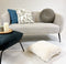 Dutch Decor - KAJA - Sierkussen rond velvet 40 cm - Driftwood - taupe