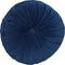 Dutch Decor - KAJA - Sierkussen rond velvet 40 cm - Insignia Blue - donkerblauw