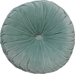 Dutch Decor - KAJA - Sierkussen rond velvet 40 cm - Jadeite - lichtgroen
