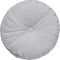 Dutch Decor - KAJA - Sierkussen rond velvet 40 cm - Micro Chip - lichtgrijs