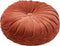 Dutch Decor - KAJA - Sierkussen rond velvet 40 cm - Potters Clay - oranje