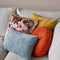 Dutch Decor - KAJA - Sierkussen rond velvet 40 cm - Potters Clay - oranje