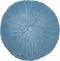 Dutch Decor - KAJA - Sierkussen rond velvet 40 cm - Provincial Blue - lichtblauw