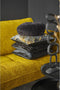 Dutch Decor - KAJA - Sierkussen rond velvet 40 cm - Raven - zwart
