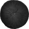Dutch Decor - KAJA - Sierkussen rond velvet 40 cm - Raven - zwart