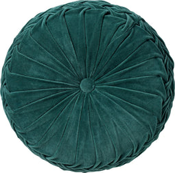 Dutch Decor - KAJA - Sierkussen rond velvet 40 cm - Sagebrush Green - groen
