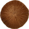 Dutch Decor - KAJA - Sierkussen rond velvet Ø40 cm - Tobacco Brown - bruin