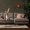 Dutch Decor - KAJA - Sierkussen rond velvet Ø40 cm - Tobacco Brown - bruin