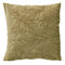 Dutch Decor - KARA - Kussenhoes 45x45 cm - met bladprint - velvet - Boa - groen