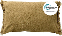 Dutch Decor LASSE - Kussenhoes 30x50 cm 65% gereclycled katoen - Eco Line collectie - Boa - groen - met rits - zonder binnenkussen
