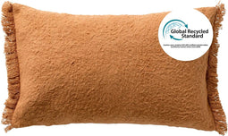 Dutch Decor LASSE - Kussenhoes 30x50 cm 65% gereclycled katoen - Eco Line collectie - Tobacco Brown - bruin - met rits - zonder binnenkussen