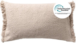 Dutch Decor LASSE - Sierkussen 30x50 cm met kussenhoes van 65% gereclycled katoen - Eco Line collectie - Pumice Stone - beige - Inclusief binnenkussen