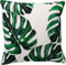 Dutch Decor LEAFY - Kussenhoes 45x45 cm - katoen - Snow White - wit - met rits - zonder binnenkussen