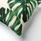 Dutch Decor LEAFY - Kussenhoes 45x45 cm - katoen - Snow White - wit - met rits - zonder binnenkussen