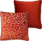Dutch Decor LEONA - Kussenhoes 45x45 cm - velvet - panterprint - Potters Clay - oranje - met rits
