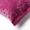 Dutch Decor LEWIS - Kussenhoes 30x50 cm - fluweel - met sierrand - Festival Fuchsia - paars - met rits - zonder binnenkussen