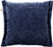 Dutch Decor LEWIS - Kussenhoes 45x45 cm - fluweel - met sierrand - Insignia Blue - donkerblauw - met rits - zonder binnenkussen