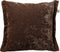 Dutch Decor LEWIS - Kussenhoes 45x45 cm - fluweel - met sierrand - Chocolate Martini - donkerbruin - met rits - zonder binnenkussen