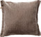 Dutch Decor LEWIS - Kussenhoes 45x45 cm - fluweel - met sierrand - Driftwood - taupe - met rits - zonder binnenkussen