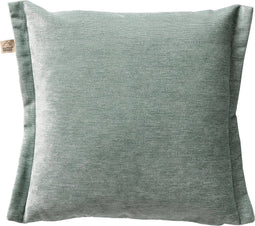 Dutch Decor LEWIS - Kussenhoes 45x45 cm - fluweel - met sierrand - Jadeite - lichtgroen - met rits - zonder binnenkussen