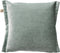 Dutch Decor LEWIS - Kussenhoes 45x45 cm - fluweel - met sierrand - Jadeite - lichtgroen - met rits - zonder binnenkussen