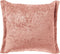 Dutch Decor LEWIS - Kussenhoes 45x45 cm - fluweel - met sierrand - Muted Clay - roze - met rits - zonder binnenkussen