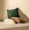 Dutch Decor LEWIS - Kussenhoes 45x45 cm - fluweel - met sierrand - Mountain View - donkergroen - met rits - zonder binnenkussen