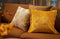 Dutch Decor LEWIS - Kussenhoes 45x45 cm - fluweel - met sierrand - Golden Glow - geel - met rits - zonder binnenkussen