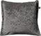 Dutch Decor LEWIS - Kussenhoes 45x45 cm - fluweel - met sierrand - Charcoal Gray - antraciet - met rits - zonder binnenkussen