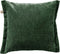 Dutch Decor LEWIS - Kussenhoes 45x45 cm - fluweel - met sierrand - Mountain View - donkergroen - met rits - zonder binnenkussen