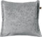 Dutch Decor LEWIS - Kussenhoes 45x45 cm - fluweel - met sierrand - Micro Chip - grijs - met rits - zonder binnenkussen