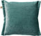 Dutch Decor LEWIS - Kussenhoes 45x45 cm - fluweel - met sierrand - Sagebrush Green - groen - met rits - zonder binnenkussen