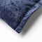 Dutch Decor LEWIS - Kussenhoes 45x45 cm - fluweel - met sierrand - Insignia Blue - donkerblauw - met rits - zonder binnenkussen
