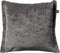 Dutch Decor LEWIS - Kussenhoes 45x45 cm - fluweel - met sierrand - Charcoal Gray - antraciet - met rits - zonder binnenkussen