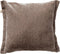 Dutch Decor LEWIS - Kussenhoes 45x45 cm - fluweel - met sierrand - Driftwood - taupe - met rits - zonder binnenkussen