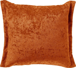 Dutch Decor LEWIS - Sierkussen 45x45 cm - fluweel - met sierrand - Potters Clay - oranje - Inclusief binnenkussen