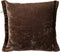 Dutch Decor LEWIS - Sierkussen 45x45 cm - fluweel - met sierrand - Chocolate Martini - donkerbruin - Inclusief binnenkussen