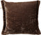 Dutch Decor LEWIS - Sierkussen 45x45 cm - fluweel - met sierrand - Chocolate Martini - donkerbruin - Inclusief binnenkussen